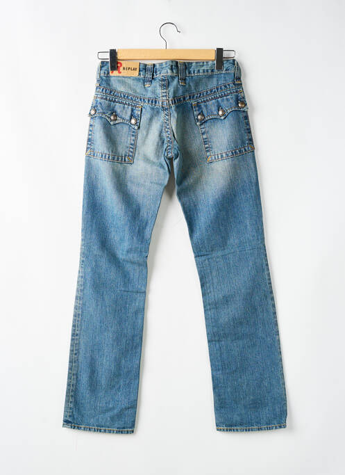 Blugi cu croială slim albastru REPLAY femeie