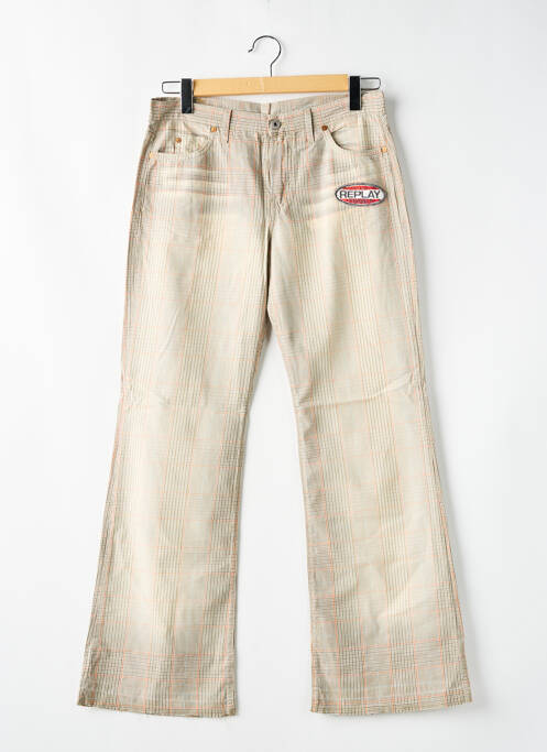 Pantalon drept bej REPLAY femeie