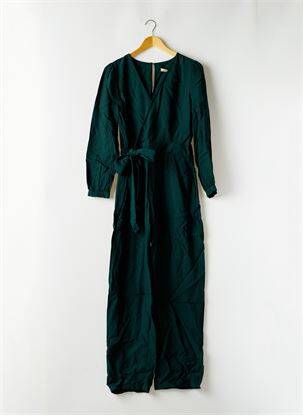 Salopetă-pantalon croială cambrată mâneci lungi verde LA FÉE ATELIER BY LA FÉE MARABOUTÉE femeie