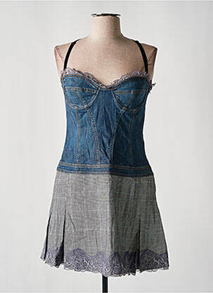 Rochie scurtă albastru DOLCE & GABBANA femeie