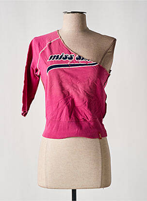 Top elasticitate mâneci scurte roz MISS SIXTY femeie