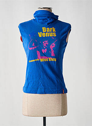 Pulover cu guler înalt albastru MISS SIXTY femeie