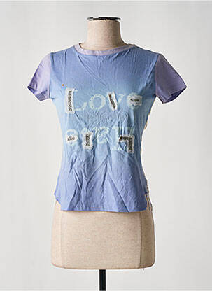Top mâneci scurte mâneci scurte albastru WE ARE REPLAY femeie