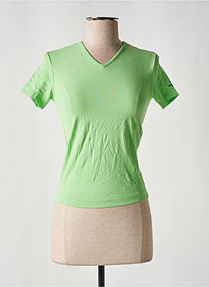 Tricou guler în v mâneci scurte verde MISS SIXTY femeie