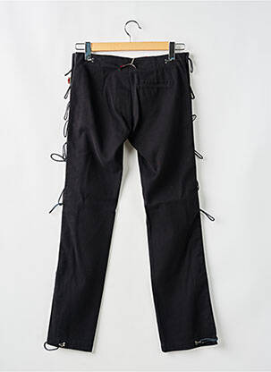 Pantalon slim închidere cu fermoar sub clapetă cu nasturi negru JEAN PAUL GAULTIER femeie