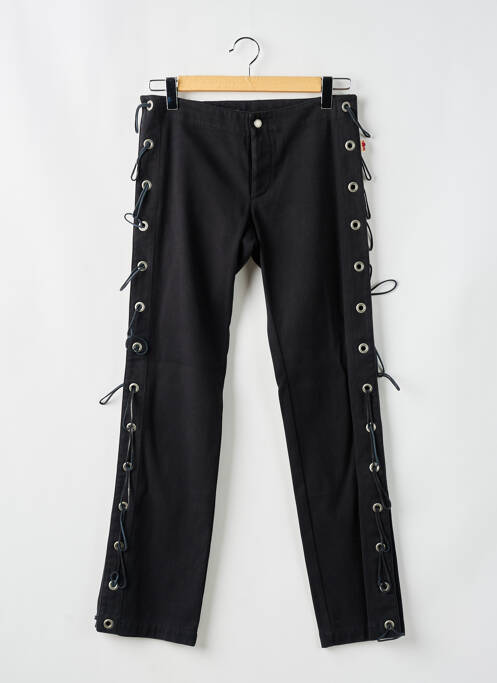 Pantalon slim negru JEAN PAUL GAULTIER femeie