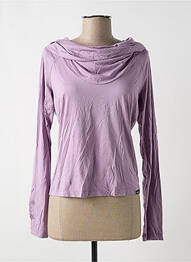 Top țesătură jersey mâneci lungi violet KILLAH femme