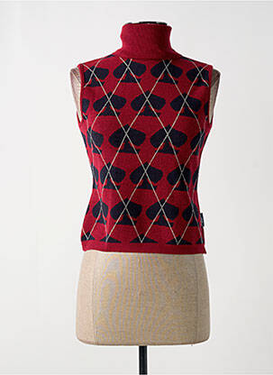 Pulover cu guler înalt roșu KILLAH femeie