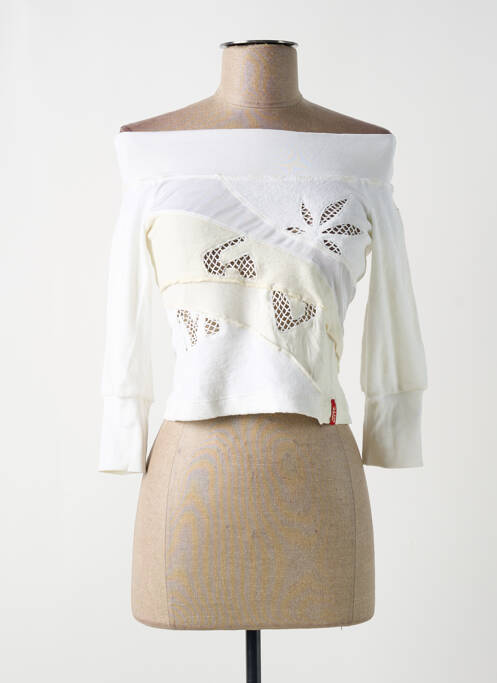 Top alb MISS SIXTY femeie