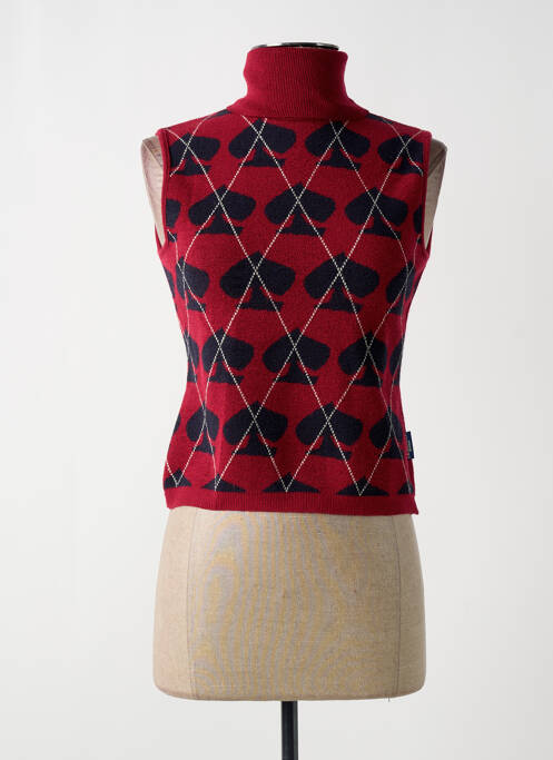 Pulover cu guler înalt roșu KILLAH femeie