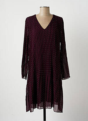 Rochie midi croială fluidă mâneci lungi violet LA FEE MARABOUTEE femeie