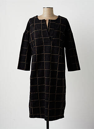 Rochie midi mâneci 3/4 mâneci 3/4 negru LA FEE MARABOUTEE femeie