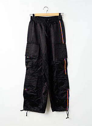 Pantalon cargo talie înaltă talie înaltă negru KILLAH femeie