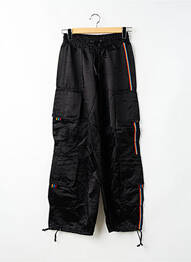 Pantalon cargo talie elastică talie înaltă negru KILLAH femme