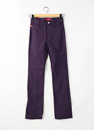 Pantalon slim țesătură poplin talie înaltă violet MISS SIXTY femme