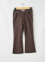 Pantalon 7/8 elasticitate mărime normală maro MISS SIXTY femme