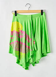 Fustă scurtă talie elastică verde KILLAH femme