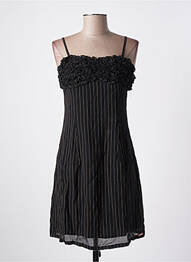 Rochie scurtă croială cambrată bretele subțiri negru KILLAH femme