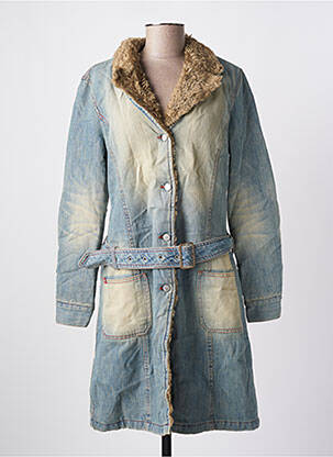 Palton lung albastru MISS SIXTY femeie