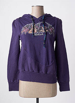 Hanorac cu glugă serigrafie mâneci lungi violet KILLAH femeie