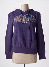 Hanorac cu glugă serigrafie mâneci lungi violet KILLAH femme