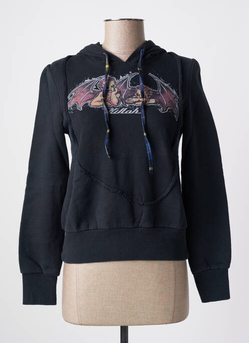 Hanorac cu glugă negru KILLAH femeie