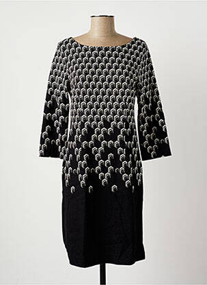 Rochie pulover croială dreaptă mâneci 3/4 negru LA FEE MARABOUTEE femeie