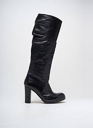 Cizme material neted toc de 7 la 9 cm negru KEEP femeie