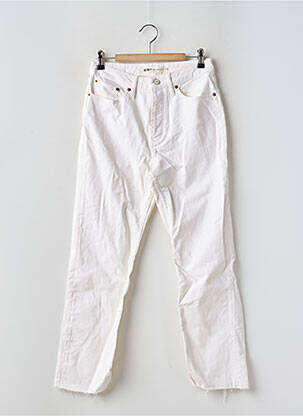 Blugi cu croială dreaptă alb REIKO femeie