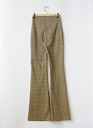 Pantalon evazat elasticitate talie înaltă galben PULL & BEAR femeie
