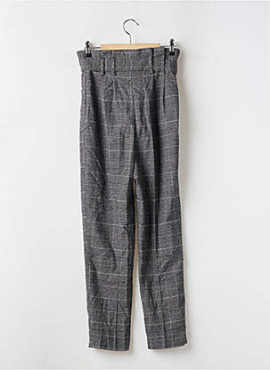 Pantalon drept croială morcov talie înaltă gri PROMOD femeie