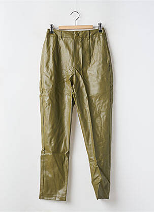 Pantalon drept talie cu cleme talie înaltă verde NASTY GAL femeie