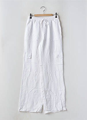 Pantalon larg alb BROWNIE femeie
