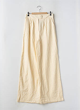 Pantalon larg bej NASTY GAL femeie