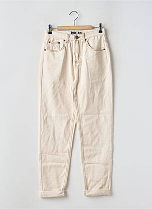 Blugi croială Mom bej BOOHOO femeie