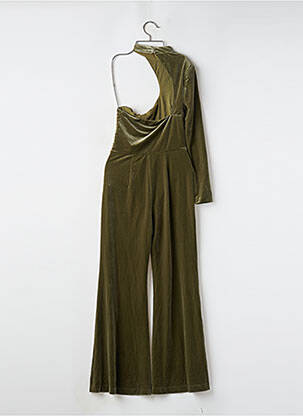 Salopetă-pantalon închidere cu nasturi la spate mâneci lungi verde KARMA KOMA femeie