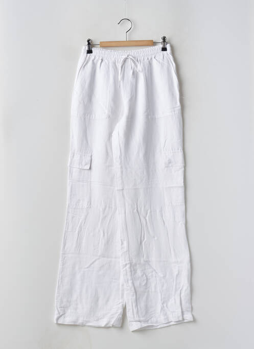 Pantalon larg alb BROWNIE femeie