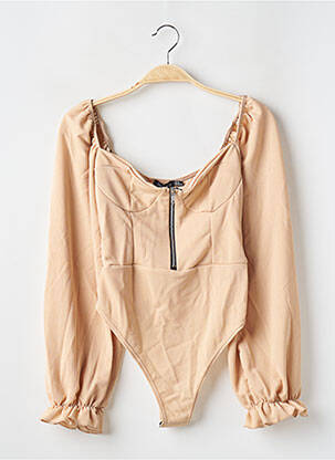 Body  mâneci lungi culoare piersică BOOHOO femeie