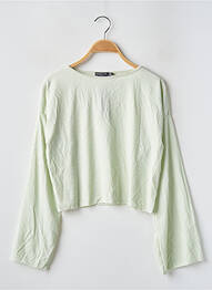Top elasticitate mâneci lungi verde NASTY GAL femeie