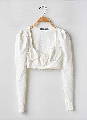 Top alb BOOHOO femeie