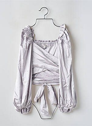 Bluză mâneci lungi mâneci lungi gri FOR LOVE & LEMONS femeie