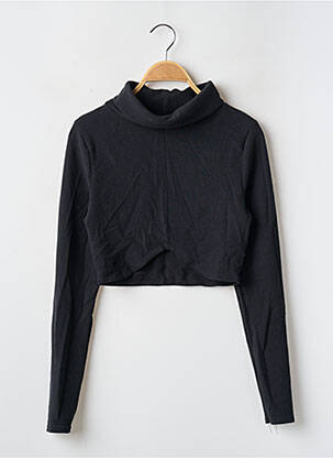 Top elasticitate mâneci lungi negru NASTY GAL femeie