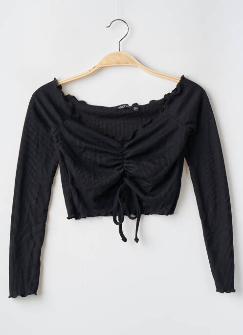 Top negru BOOHOO femeie