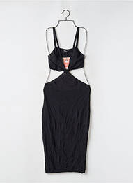 Rochie pulover guler în v bretele subțiri negru BOOHOO femme