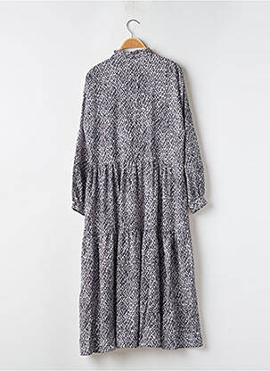Rochie midi imprimeu fantezie mâneci lungi negru LILI SIDONIO femeie