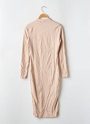 Rochie midi mâneci lungi mâneci lungi bej BOOHOO femeie