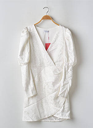 Rochie scurtă mâneci lungi mâneci lungi alb LOAVIES femeie