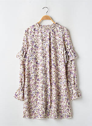 Rochie scurtă croială fluidă mâneci lungi bej NASTY GAL femeie