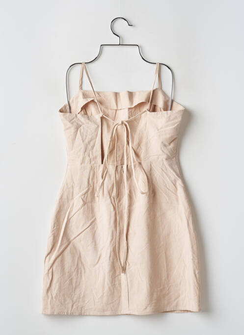 Rochie scurtă croială cambrată bretele subțiri bej NASTY GAL femme