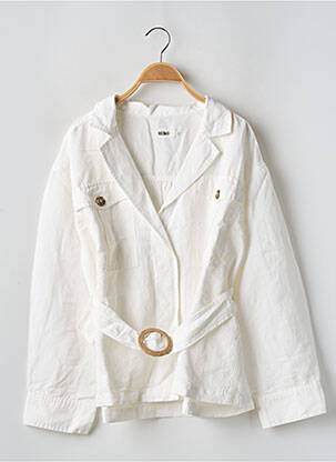 Jachete casual guler tip costum alb REIKO femeie